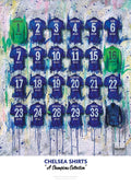 Chelsea Champions Shirts - A2 Signed Limited Edition Print collectible from Chelsea FC Terry Kneeshaw Art