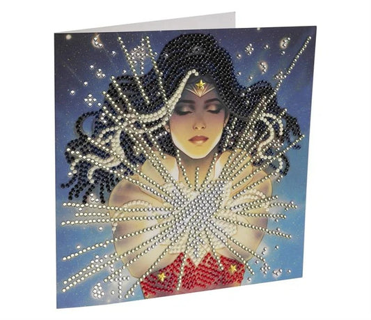 Wonder Woman DC Crystal Art Card Kit 18x18cm