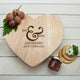 Personalised Classic Couples' Romantic Heart Cheese Board