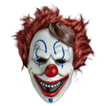 Clown in the Cornfield Frendo full head latex mask front view