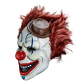 Clown in the Cornfield Frendo latex mask left side