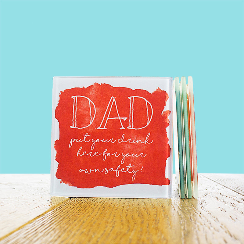 Coastal Watercolour Personalised Coaster