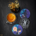 Wednesday Addams Coaster Set of 4, alternate view