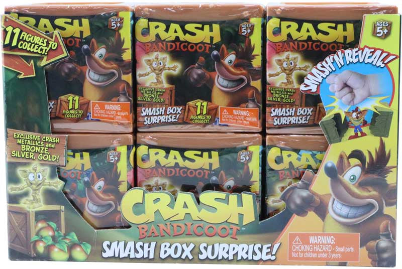 Crash Bandicoot Smash Box Surprise Figure, rear view