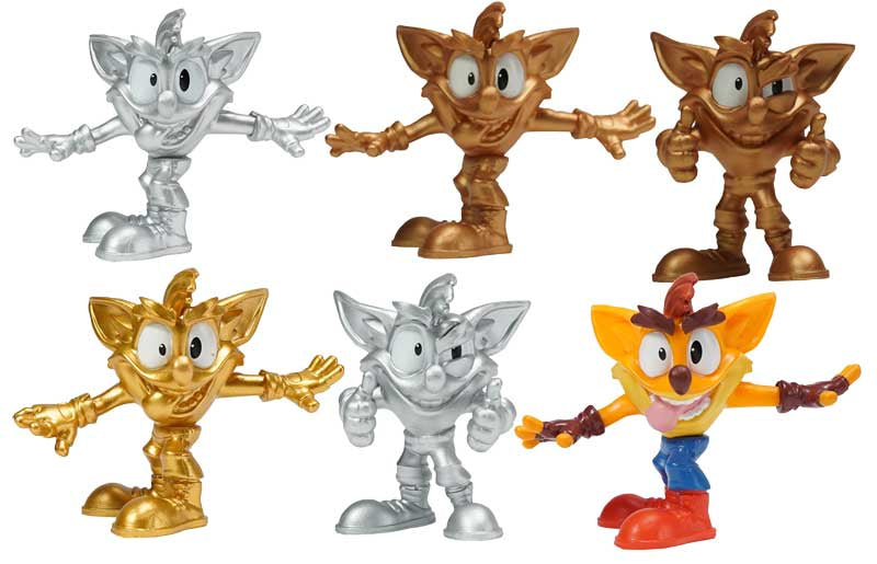 Crash Bandicoot Smash Box Surprise Figure, side angle