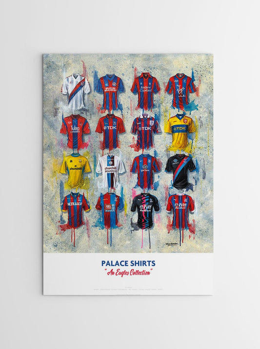 Crystal Palace FC Shirts - A2 Signed Limited Edition Prints, alternate view