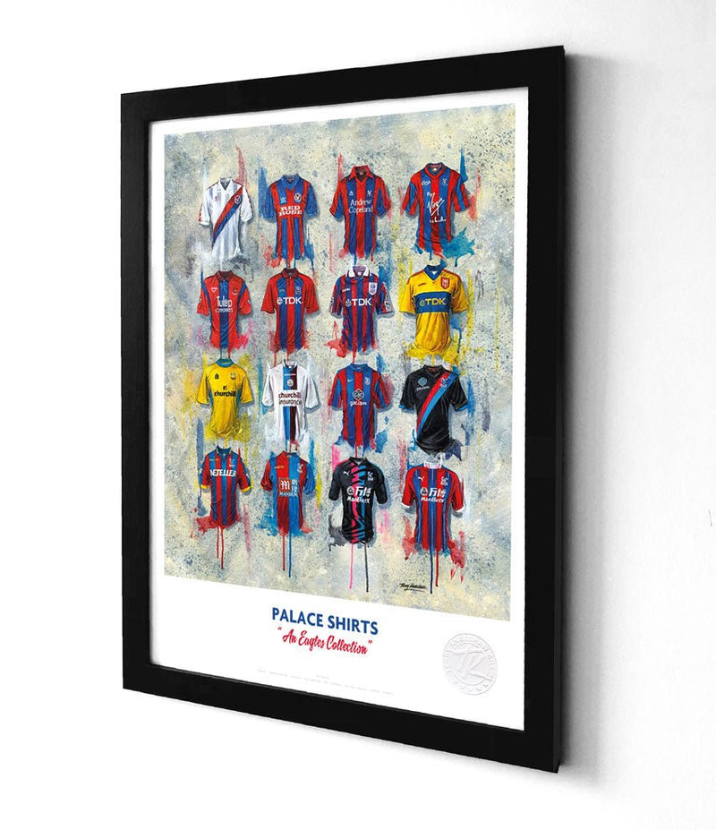 Crystal Palace Shirts Print A3 collectible from Terry Kneeshaw Art