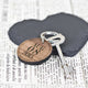 Personalised Custom Special Date Keyring - Circular Message Design