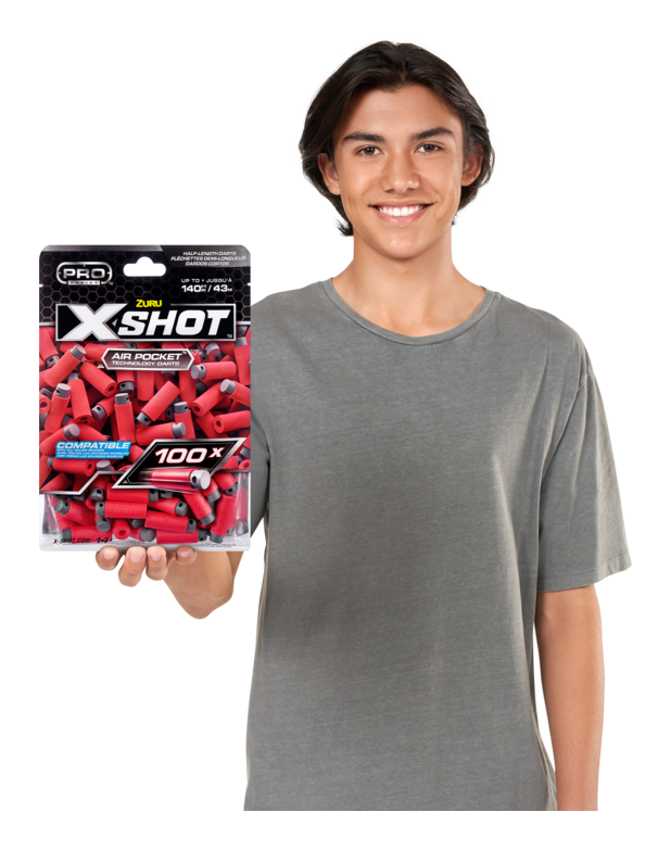 XSHOT Pro 100 Pack Refill Darts Assorted - Image