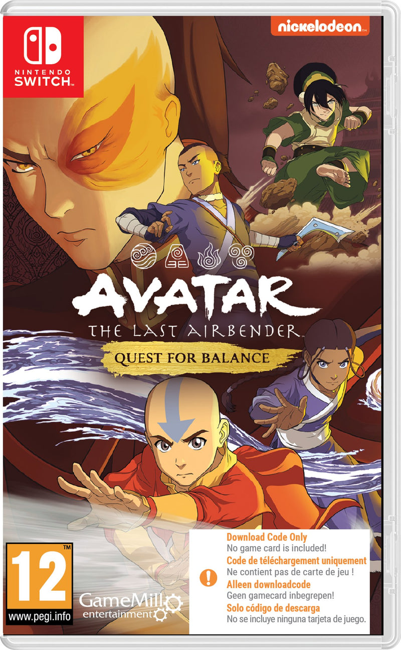 Avatar: The Last Airbender Quest for Balance (Code in Box) - Nintendo Switch