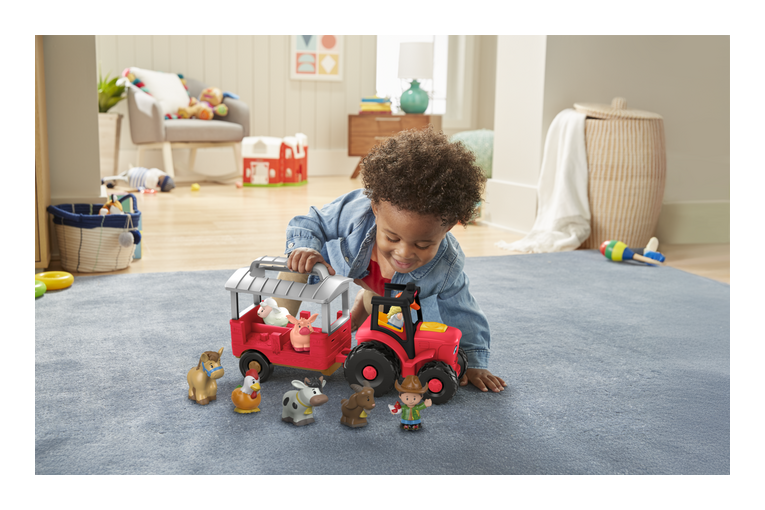 Fisher-Price Little People Caring for Animals Tractor Gift Set - Image