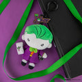 DC Comics The Joker Plush Keyring, close-up detail