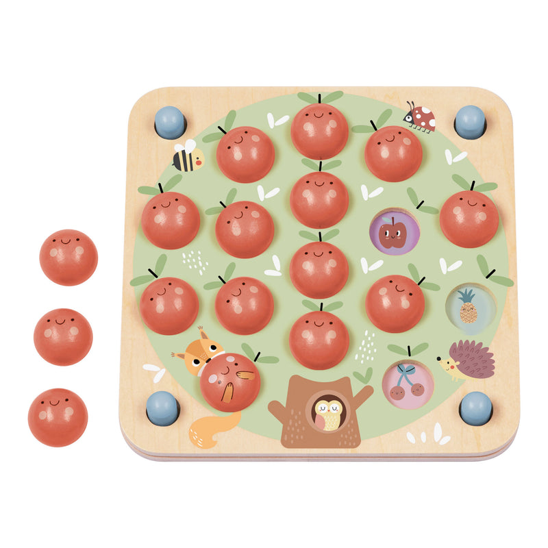 Wooden Memory Game Apple