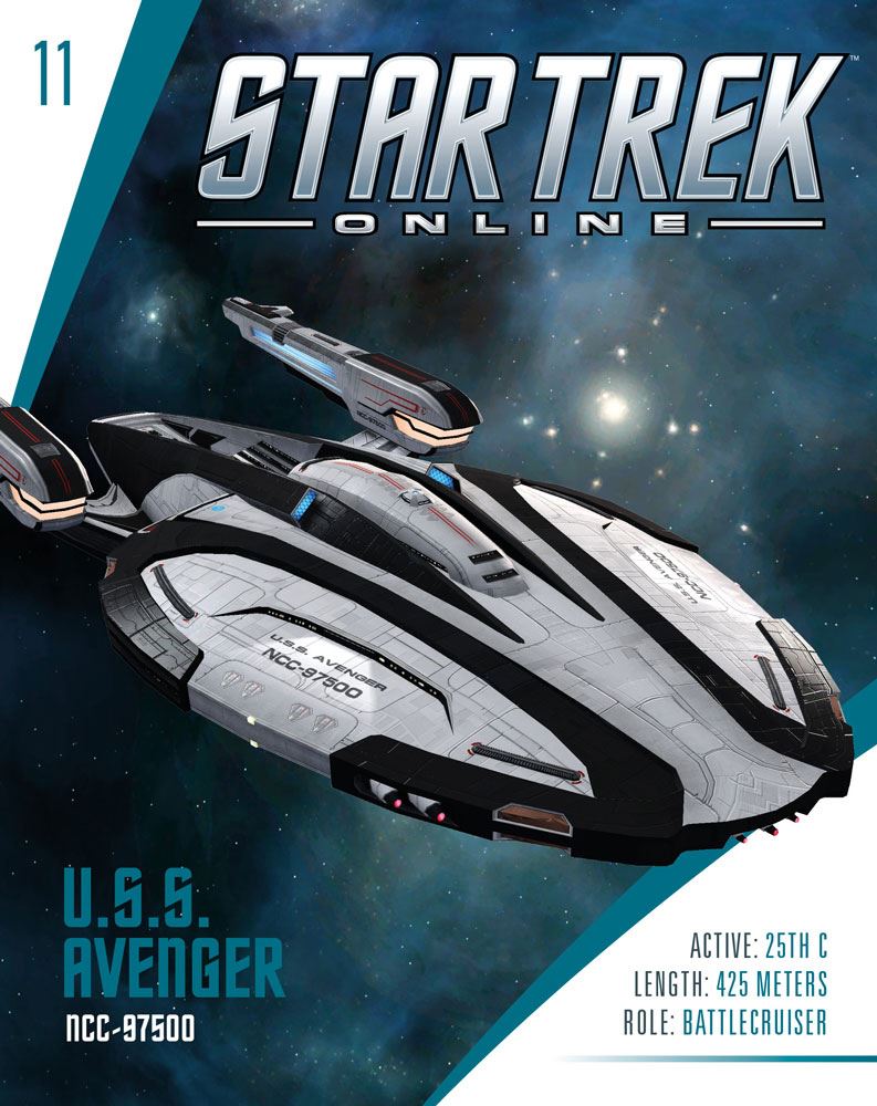 U.S.S. Avenger NCC-95700 Model Die Cast Ship STO (Eaglemoss / Star Trek), packaging shot