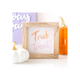 Pink Trick or Treat Wooden Frame Sign