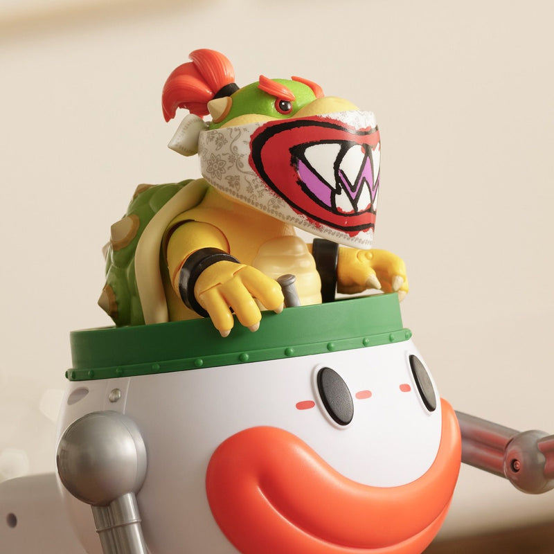 The Super Mario Galaxy Movie - 5” Bowser Jr. with Clown Car, Paintbrush and Water-Reveal Stickers - Image