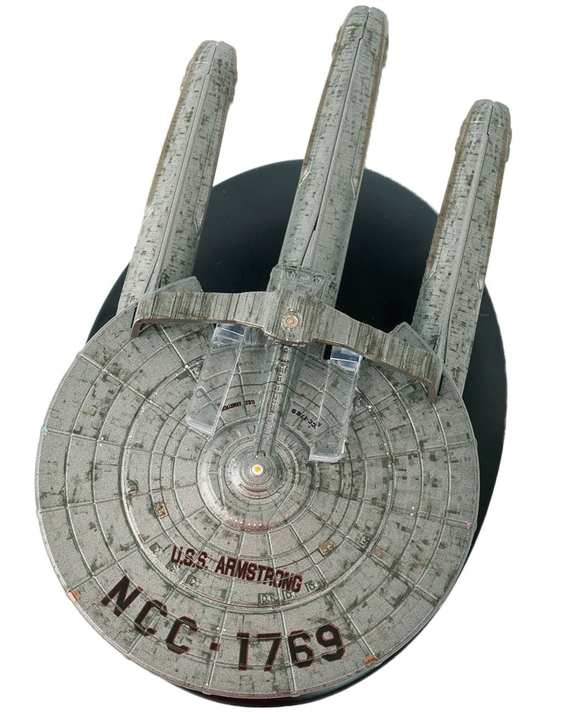 U.S.S. Armstrong NCC-1769 (Armstrong-type) Model Diecast Ship BONUS ISSUE (Eaglemoss / Star Trek), rear view