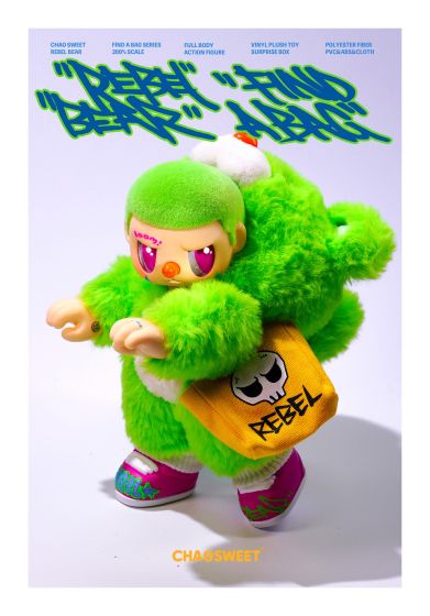 POP Cuppo Rebel Bear Bag Movable Series