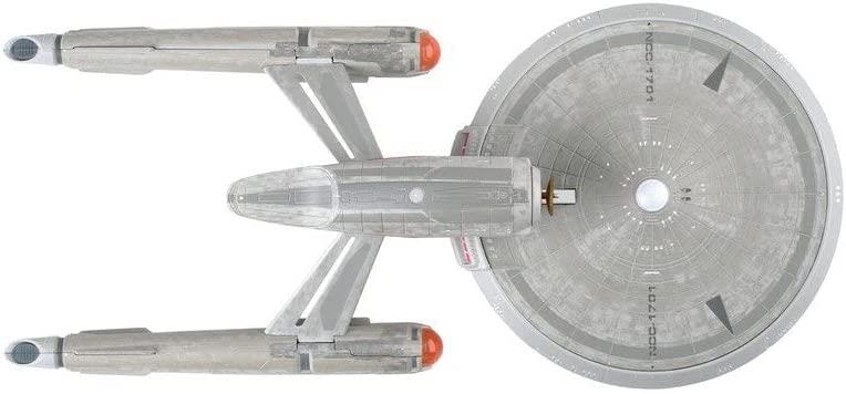 U.S.S. Enterprise NCC-1701 (Constitution-class) 2256 Discovery XL EDITION Model Diecast Ship (Eaglemoss / Star Tr, side angle
