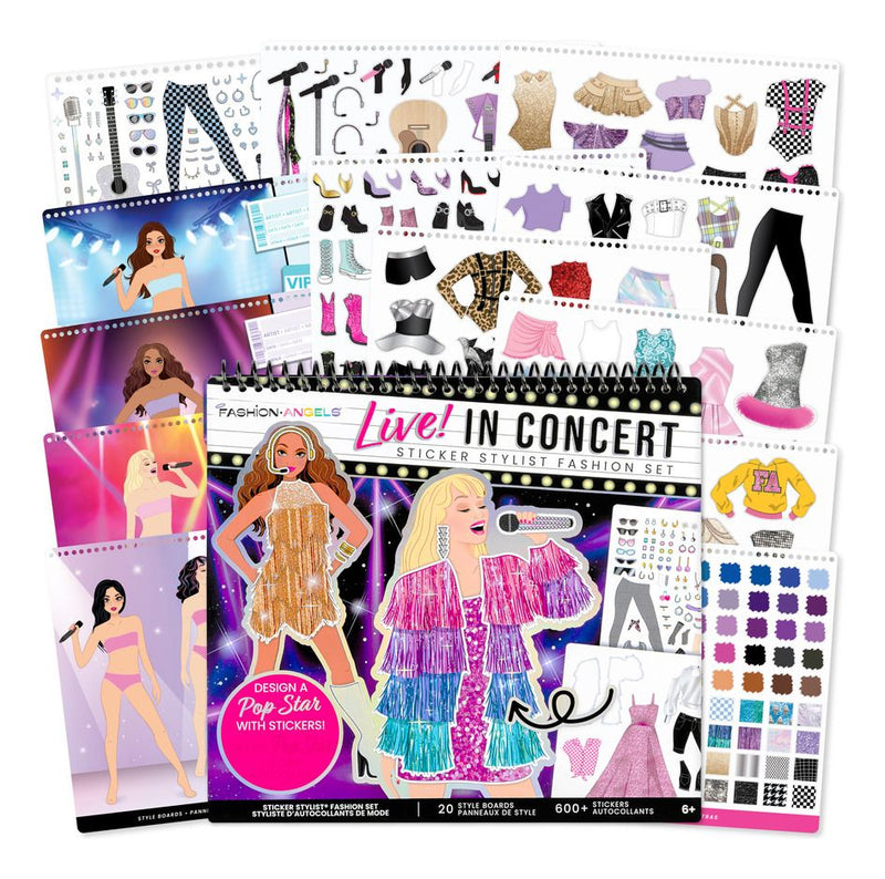 Fashion Angels Live! Concert Sketch & Sticker Stylist - Image