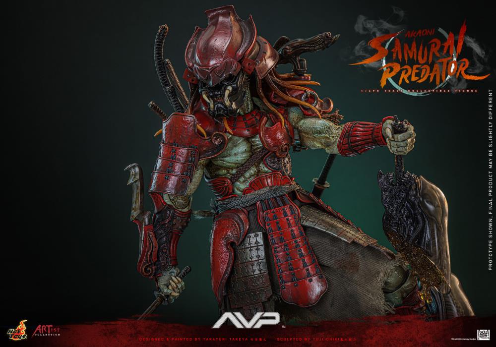 Hot Toys Alien vs. Predator Akaoni Samurai Predator 1/6th Scale Figure