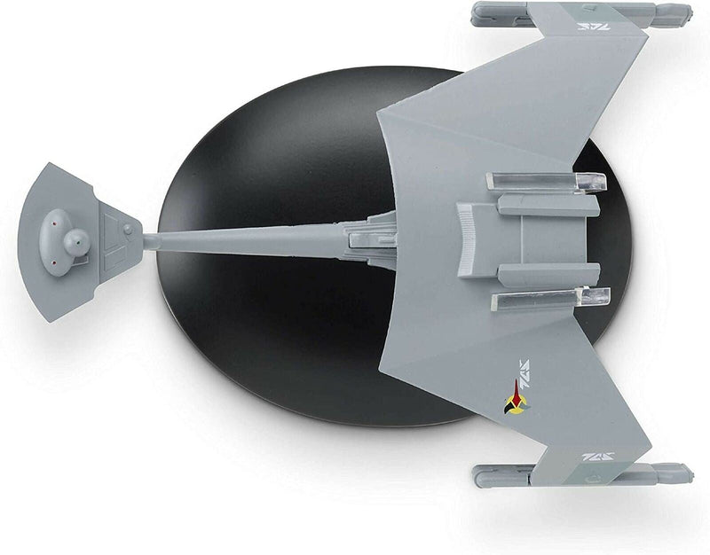 Klingon D7 Battle Cruiser Starship Die-Cast Model (Eaglemoss / Star Trek), in display