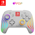 PDP Afterglow Wave Wireless Controller White for Nintendo Switch alternate view