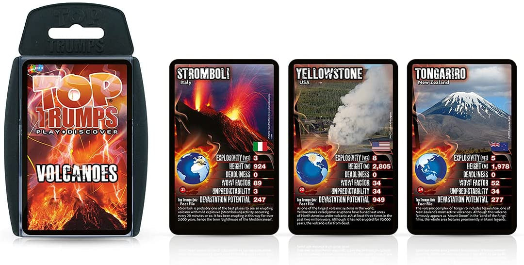 Top Trumps Classics Volcanoes Card Game