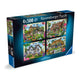 Happy Days No.10, Country Gardens 4x 500 Piece Jigsaw Puzzles