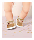 Baby Annabell Big Gold Shoes & Insoles 43cm - Image