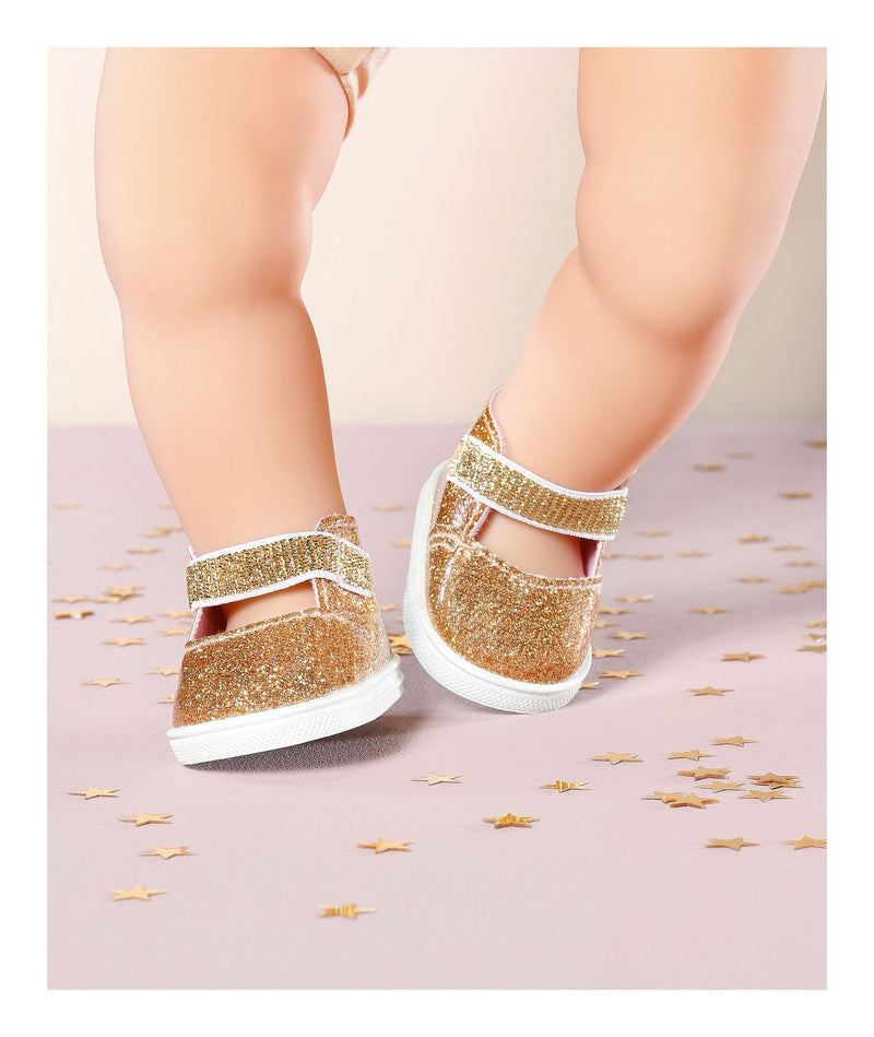 Baby Annabell Big Gold Shoes & Insoles 43cm - Image