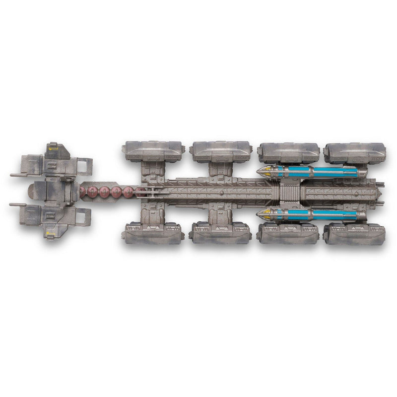 ECS Fortunate Starship Model Die Cast Ship (Eaglemoss / Star Trek), in display