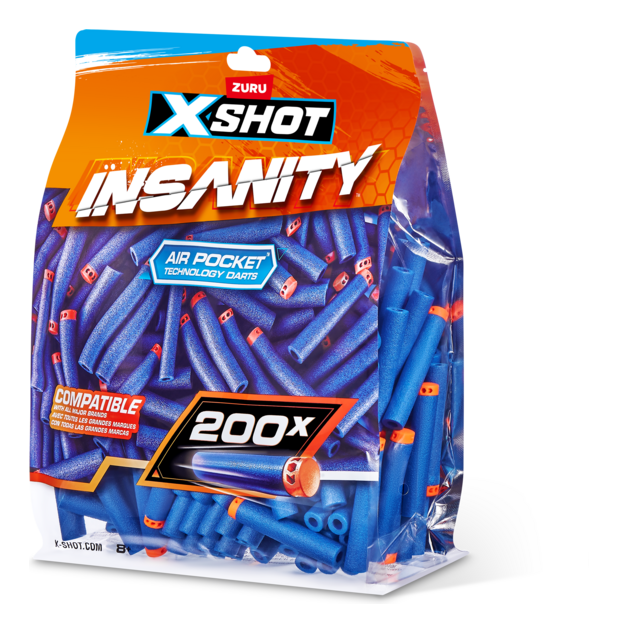 XSHOT Insanity 200 Pack Refill Darts - Image