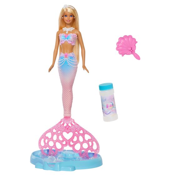 Barbie Bubble Sparkle Mermaid Doll with Bubble Making Feature