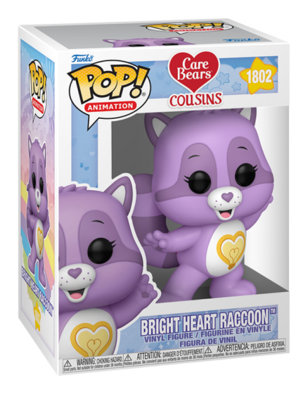 Pop! Vinyl - Care Bear Cousins - Bright Heart Raccoon collectible from Abgee