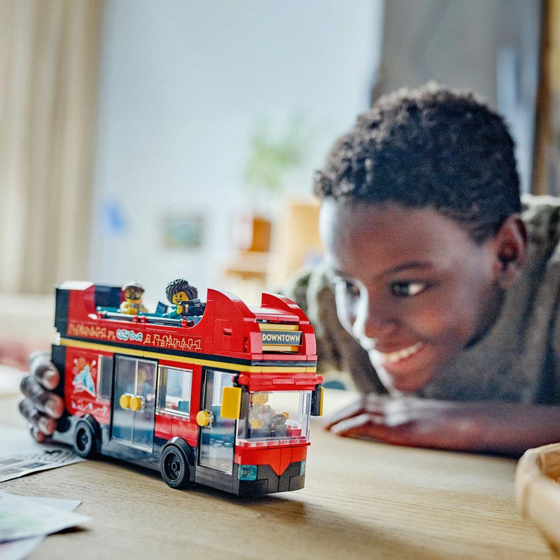 Lego City 60407 Red Double-Decker Sightseeing Bus Playset for Ages 7+, alternate view