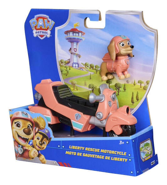 PAW Patrol Liberty Rescue Motorcycle with Collectible Action Figure - Image