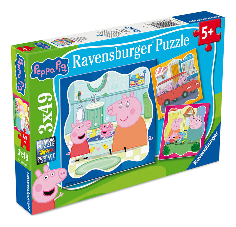 Peppa Pig 3x 49 Piece Jigsaw Puzzles