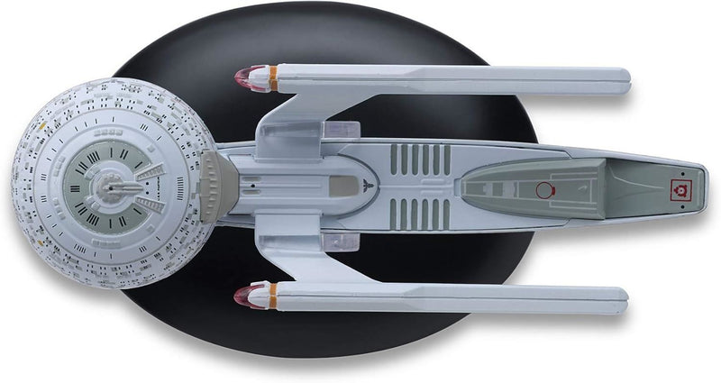 U.S.S. Pasteur NCC-58925 (Olympic-Class) Model Die Cast Ship (Eaglemoss / Star Trek), in display
