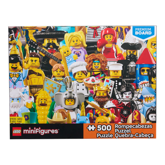 Lego Minifigures Collage Puzzle Assorted 500 Piece Jigsaw Puzzle (Case of 4)