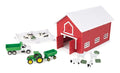 1:64 John Deere 24pc Playset with Red Barn