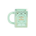 Coffee and Books Green Book Shaped Mug