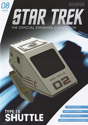 Type-15 Shuttlepod NCC-1701-D 02 Aldrin Shuttlecraft Diecast Model Ship (Eaglemoss / Star Trek), close-up detail