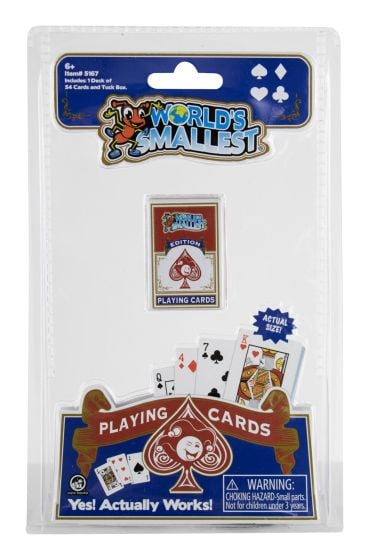 World's Smallest Playing Cards collectible from Abgee