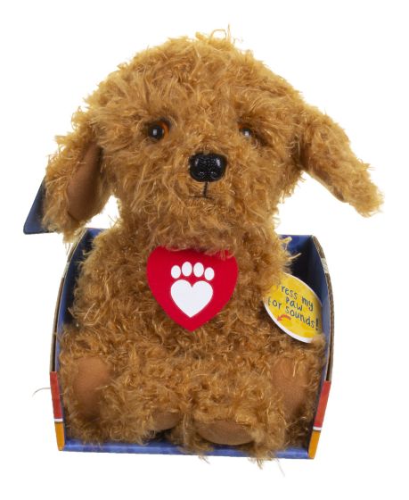 Waffle The Wonder Dog Soft Toy With Sound