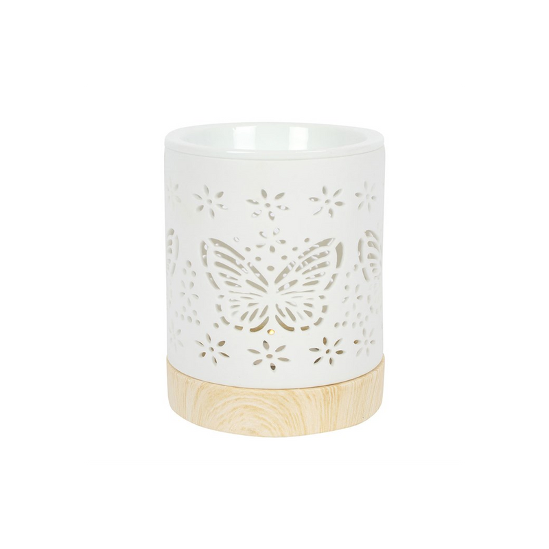 Matte Ceramic Butterfly Oil Burner