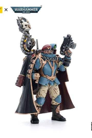 JoyToy Tempestor Prime 55th Kappic Eagles Warhammer 40K Astra Militarum Tempestus Scions 1/18 Scale Action Figure