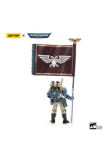 JoyToy Banner Bearer 55th Kappic Eagles Warhammer 40K Astra Militarum Tempestus Scions 1/18 Scale Action Figure