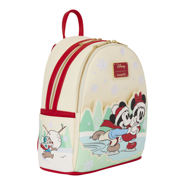 Loungefly - Mickey & Friends Ice Skating Mini Backpack