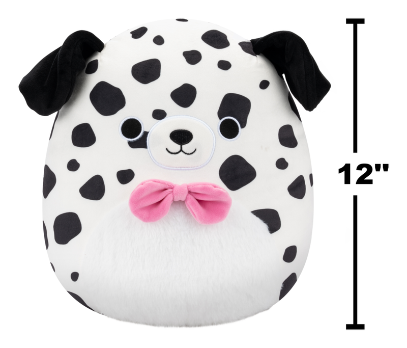 Squishmallows 12" Dustin the White Dalmatian - Image